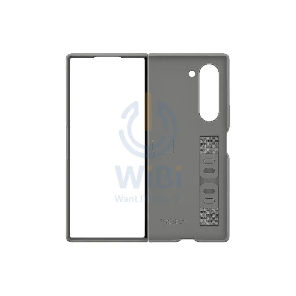 Samsung Galaxy Z Fold 6 Silicone with Grip Case - Gray Accessories > Mobiles & Tablets > Mobiles > Covers & Cases