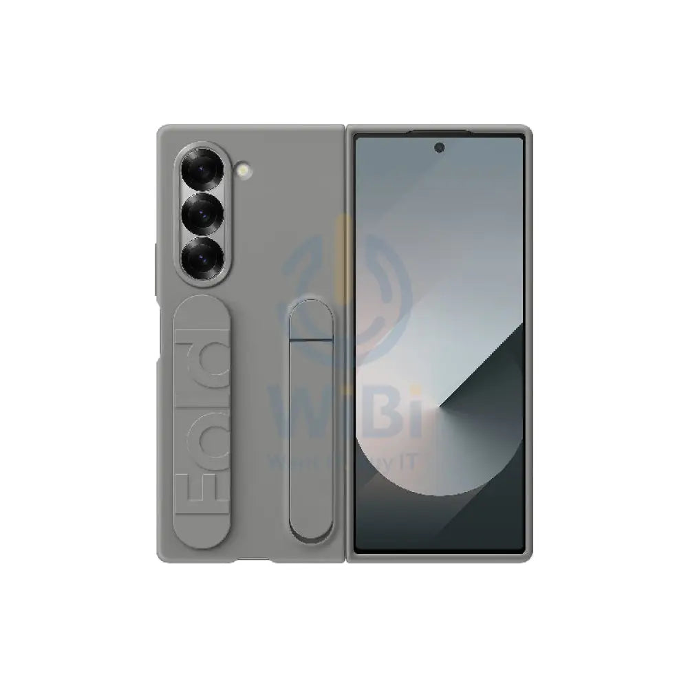 Samsung Galaxy Z Fold 6 Silicone with Grip Case - Gray Accessories > Mobiles & Tablets > Mobiles > Covers & Cases