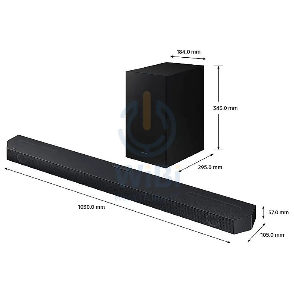 Samsung HW-Q700C 3.1.2ch Dolby Atmos Soundbar - 37‎W / Wireless / Black Accessories > Audio > Speakers