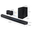 سامسونج HW-Q990C HW-Q990C 11.1.4ch Dolby Atmos الإصدار مكبرات الصوت - 41W / لاسلكي / أسود اكسسوارات > الصوت > سماعات