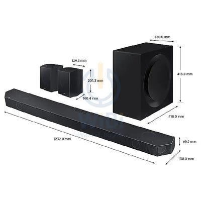 Samsung HW-Q990C 11.1.4ch Dolby Atmos Q-Series Soundbar - 41W / Wireless / Black Accessories > Audio > Speakers