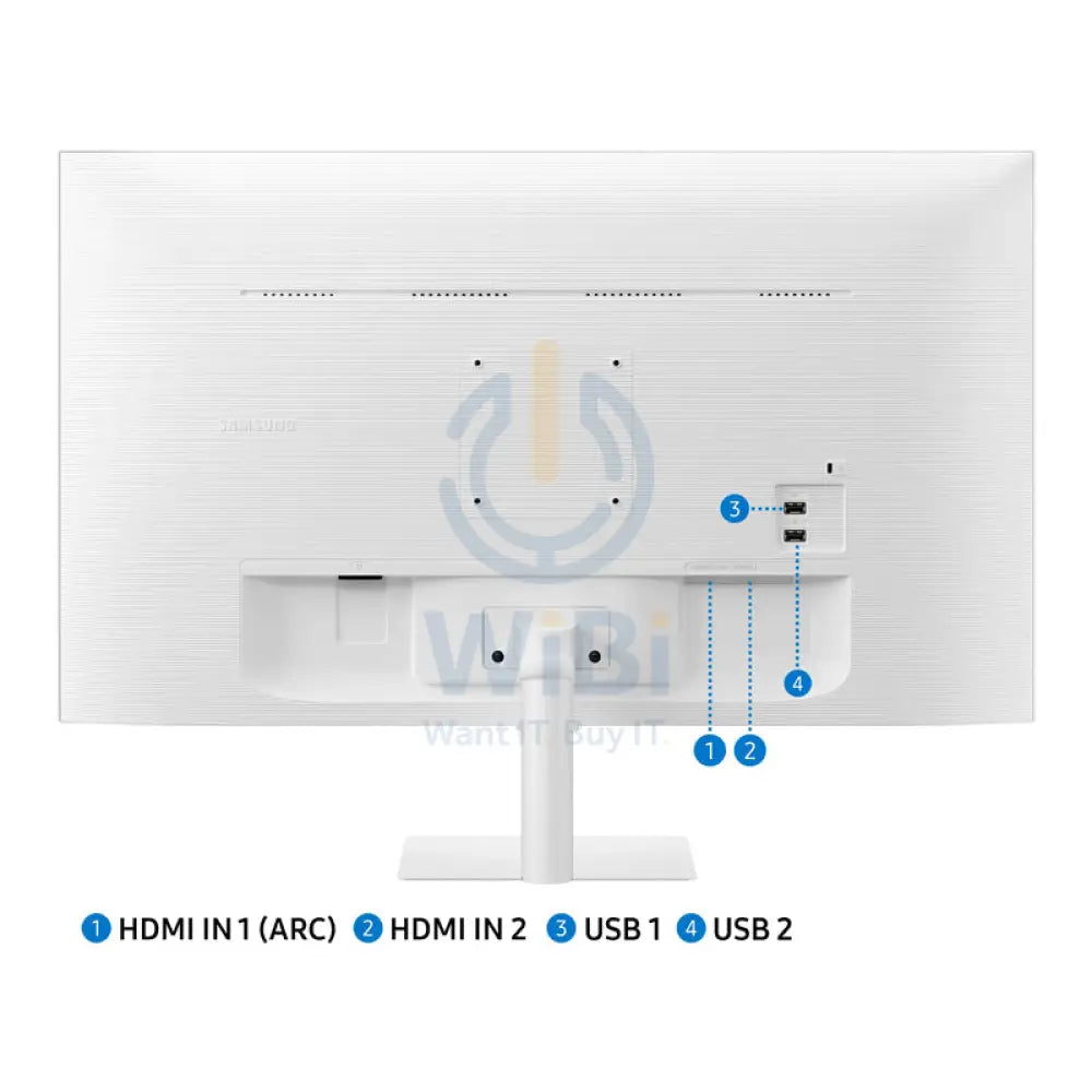 Samsung LS32CM501EMXUE M5 Smart Monitor - 32.0’’ VA FHD / 4ms / USB / HDMI / Wi-Fi / Bluetooth / White - Monitor