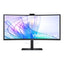 سامسونج LS34C650VAMXUE 1000R منحني LS34C650VAMXUE 1000R - 34.0 بوصة UWQHD FHD / 5 مللي ثانية / إتش دي إم أي منفذ / سماعة رأس / إيثرنت / يو اس بي  أسود