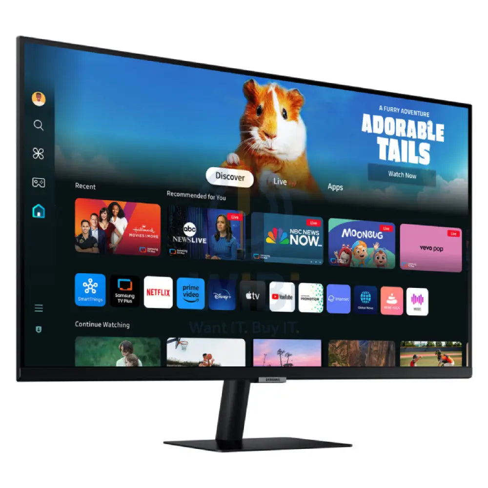 Samsung M50D Smart Monitor - 32’’ VA FHD / 4ms / HDMI/USB/Bluetooth/WiFi / Black - Monitor Monitors & Projectors >