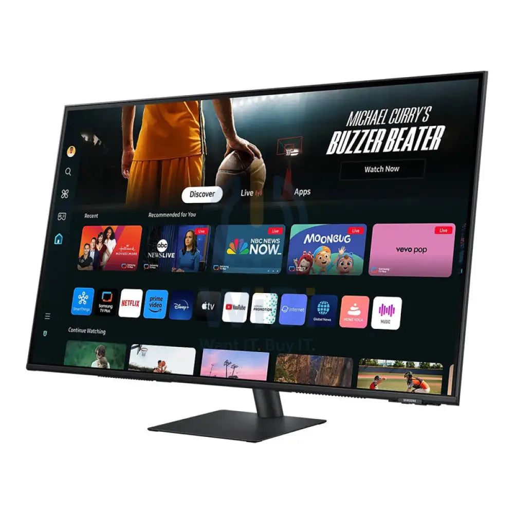 Samsung M70D LS43DM702UMXUE Smart Monitor - 43.0’’ 4K UHD / 4ms / HDMI / USB / Blutetooth / WiFi / Black - Monitor