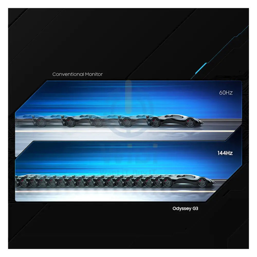 سامسونج أوديسي G3 LS27AG300NMXUE الألعاب شاشة - 27.0 بوصة VA FHD / 1 مللي ثانية / إتش دي إم أي / منفذ العرض  أسود - شاشة شاشات