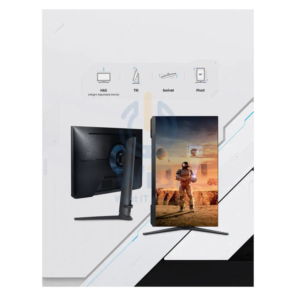 سامسونج أوديسي G3 LS27AG300NMXUE الألعاب شاشة - 27.0 بوصة VA FHD / 1 مللي ثانية / إتش دي إم أي / منفذ العرض  أسود - شاشة شاشات