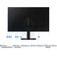 سامسونج S60D QHD ViewFinity High دقة شاشة - 27’’ QHD / 100 Hz / يو اس بيإتش دي إم أيشاشة منفذ أسود شاشات &