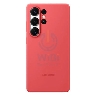 Samsung Silicone Case - Samsung Galaxy S25 Ultra / Red Accessories > Mobiles & Tablets > Mobiles > Covers & Cases