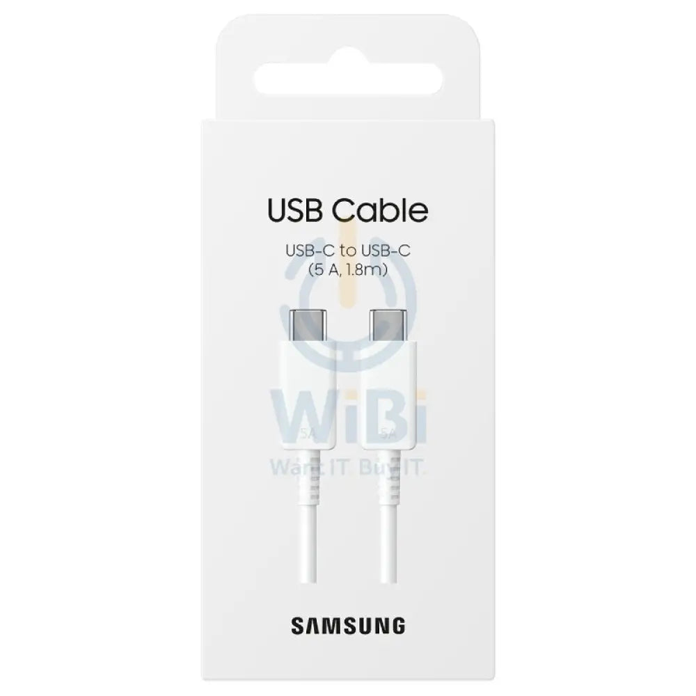 Samsung USB-C to USB-C Cable - 1.8 M / 5A / White Accessories > Cables & Converters > Cables