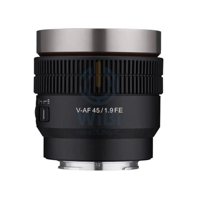 Samyang Cine Cine Cine V-AF 45mm T1.9 T1.9 FE عدسة سوني E-Mount كاميرات > كاميرا عدسة كاميرا  رقمية ذاتعدسة أحادية عاكسة