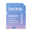 SanDisk Creator MicroSD بطاقة  SanDisk MicroSDمع محول - 256 جيجابايت / UHS-I / فوق إلى 190 ميجابايت/ثانية تخزين >بطاقات