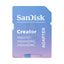SanDisk Creator MicroSD بطاقة  SanDisk MicroSDمع محول - 256 جيجابايت / UHS-I / فوق إلى 190 ميجابايت/ثانية تخزين >بطاقات
