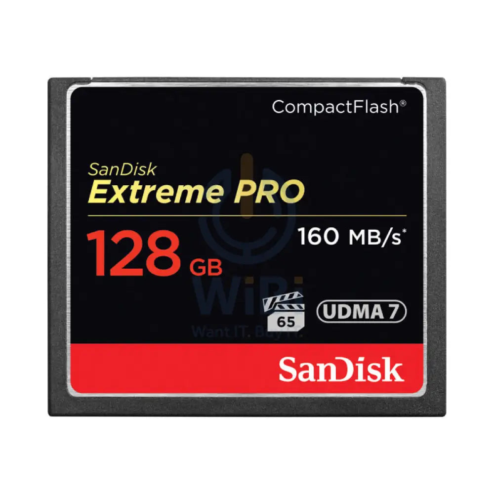SanDisk Extreme Pro CompactFlash Memory Card - 128GB / Up to 160MB/s Storage > Memory Cards
