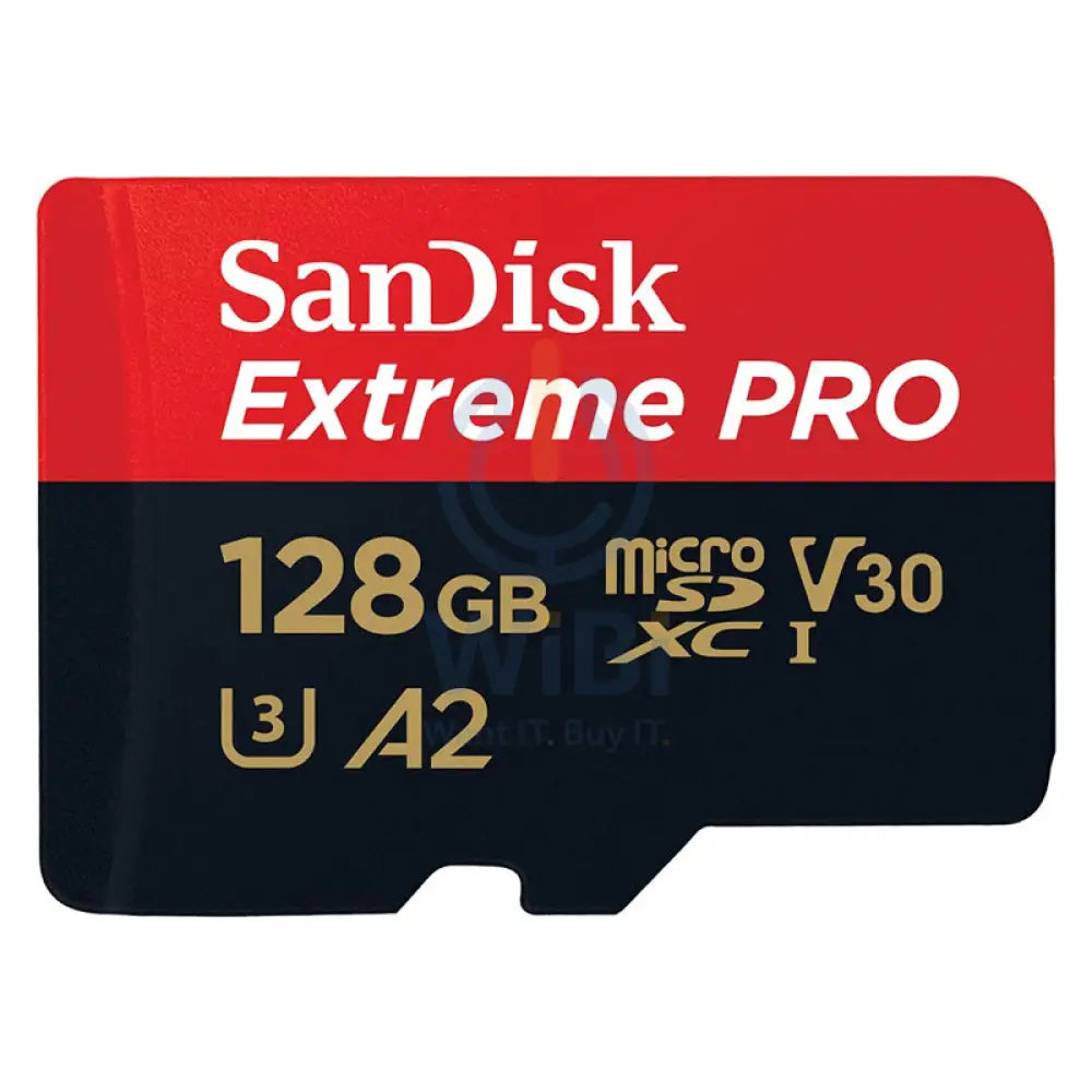 SanDisk Extreme برو microSDXC UHS-I بطاقة مع محول - 128 جيجابايت / فوق إلى 200 ميجابايت/ث تخزين بطاقات