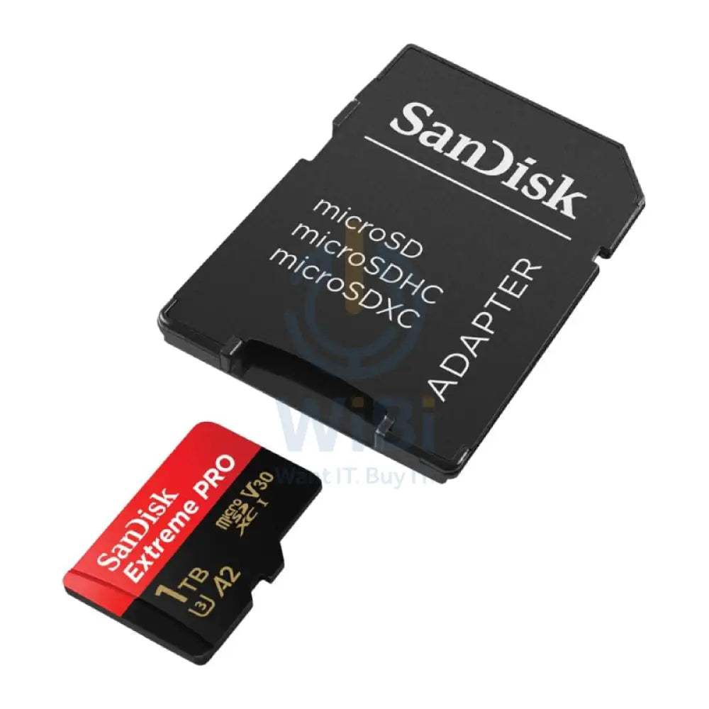 SanDisk Extreme PRO microSDXC UHS-I CARD with Adapter - 1TB / Up to 200 MB/s Storage > Memory Cards