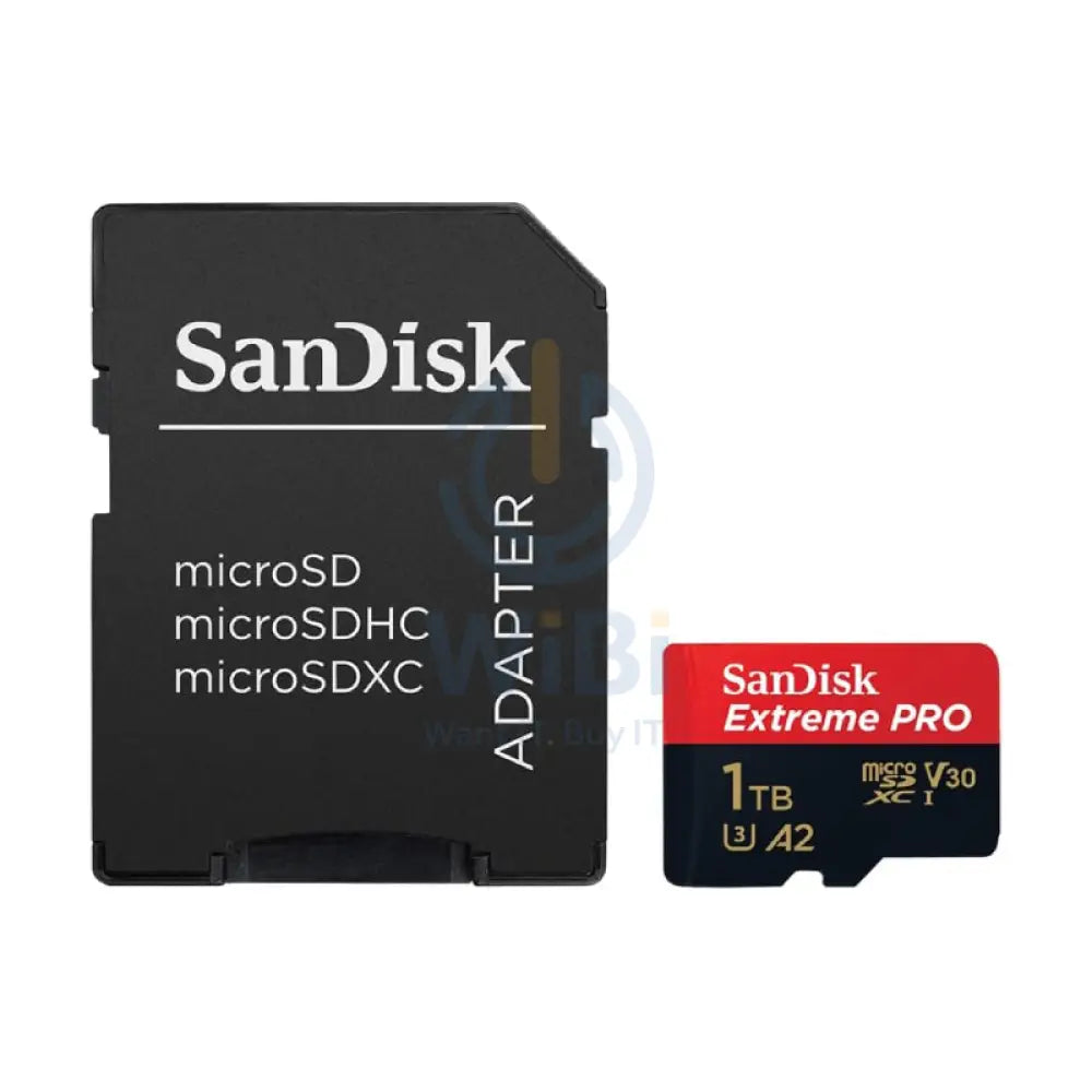 SanDisk Extreme PRO microSDXC UHS-I CARD with Adapter - 1TB / Up to 200 MB/s Storage > Memory Cards