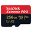 SanDisk Extreme برو Extreme MicroSDXC UHS-I بطاقة مع محول - 256 جيجابايت / فوق إلى 200 ميجابايت/ث تخزين >بطاقات