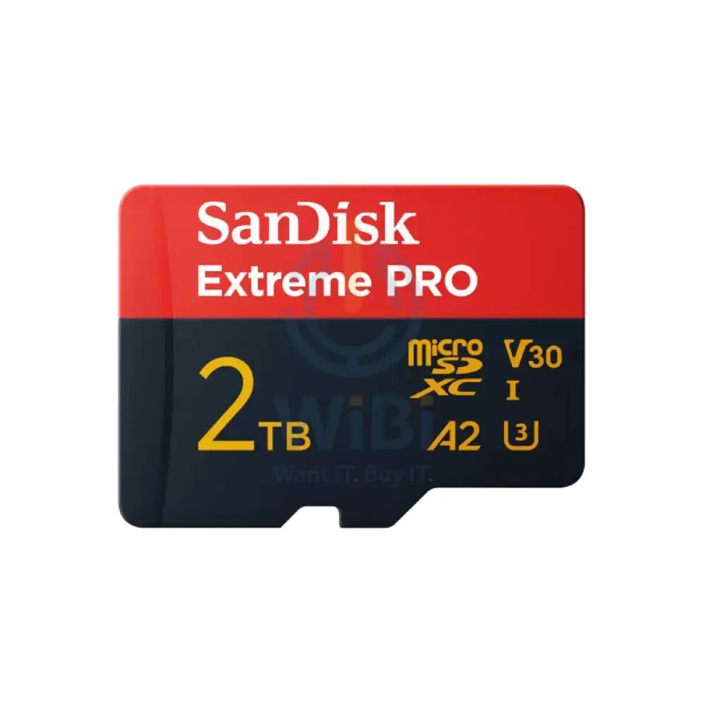 SanDisk Extreme PRO microSDXC UHS-I CARD with Adapter - 2TB / Up to 250 MB/s Storage > Memory Cards