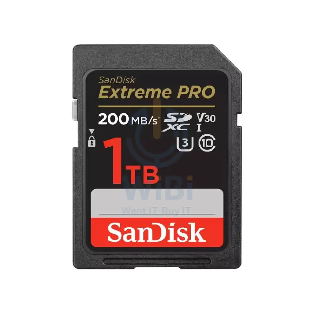 SanDisk Extreme Pro SD Card - 1TB / Up to 200MB/s Storage > Memory Cards