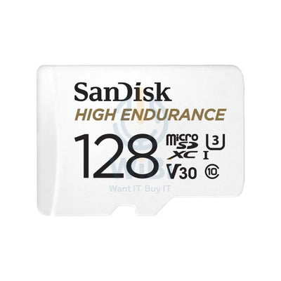 SanDisk High Endurance microSD Card - 128GB / Up to 100MB/s Storage > Memory Cards