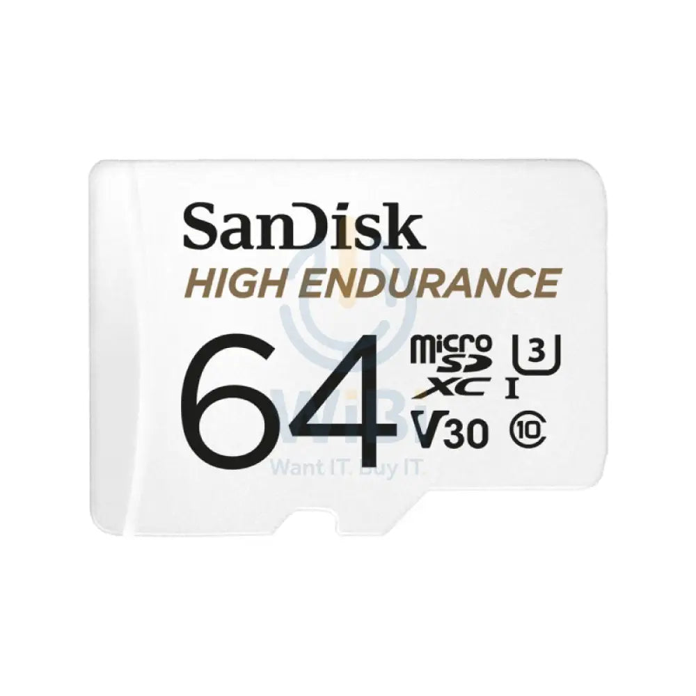 SanDisk High Endurance microSD Card - 64GB / Up to 100MB/s Storage > Memory Cards