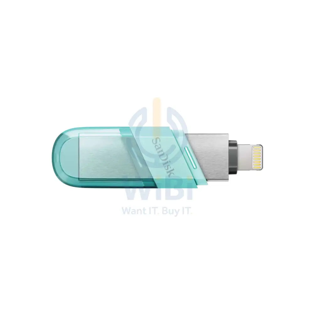 SanDisk iXpand Flash محرك  فلاش محرك  SanDisk iXpandفليب - 128 جيجابايت / يو اس بي 3.1 الجيل 3.1 / لايتننج  1 / أخضر فاتح تخزين > محرك أقراص فلاش يو اس بي