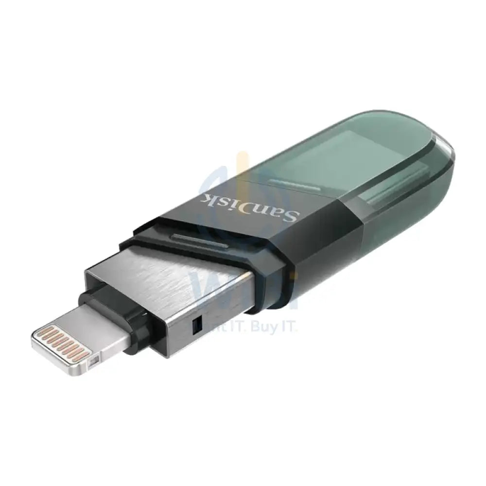 SanDisk iXpand Flash محرك  SanDisk iXpandفليب - 256 جيجابايت / يو اس بي 3.1 الجيل 1 / لايتننج / أسود  فضي تخزين > محرك أقراص فلاش يو اس بي
