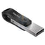 SanDisk iXpand Flash Drive Go - 128GB / USB 3.0 / Lightning / Black and Silver Storage > USB Flash Drive