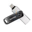 SanDisk iXpand Flash Drive Go - 128GB / USB 3.0 / Lightning / Black and Silver Storage > USB Flash Drive