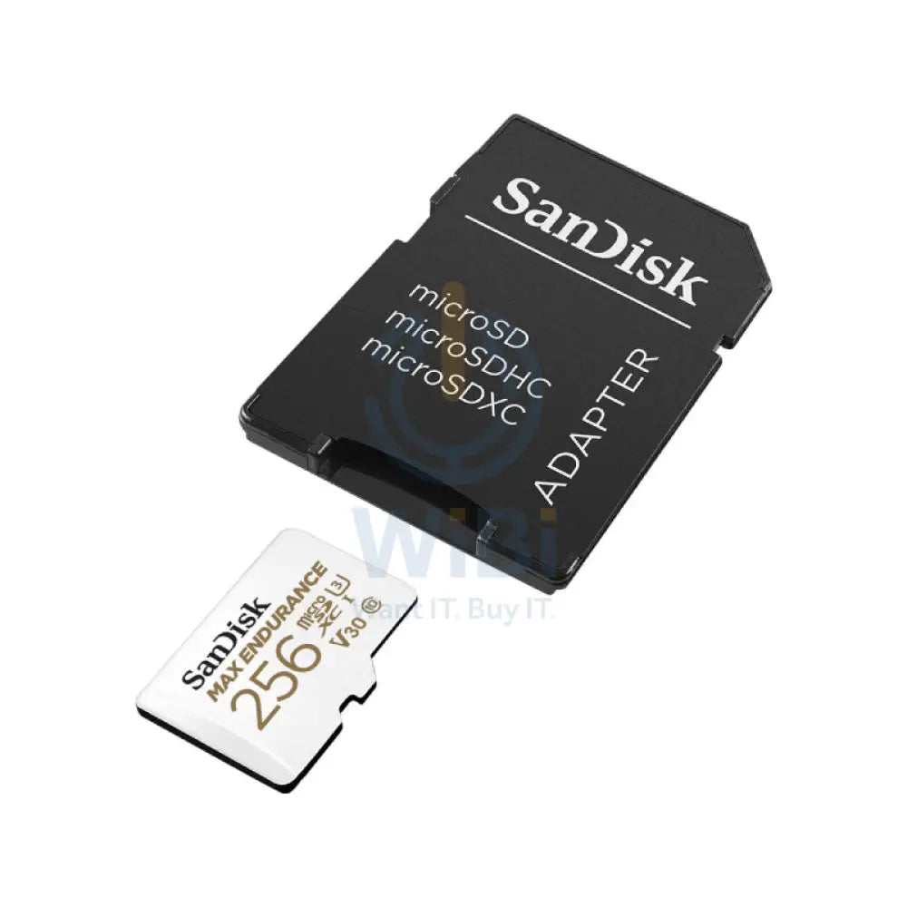 SanDisk MAX ENDURANCE microSD Card - 256GB / Up to 100MB/s Storage > Memory Cards