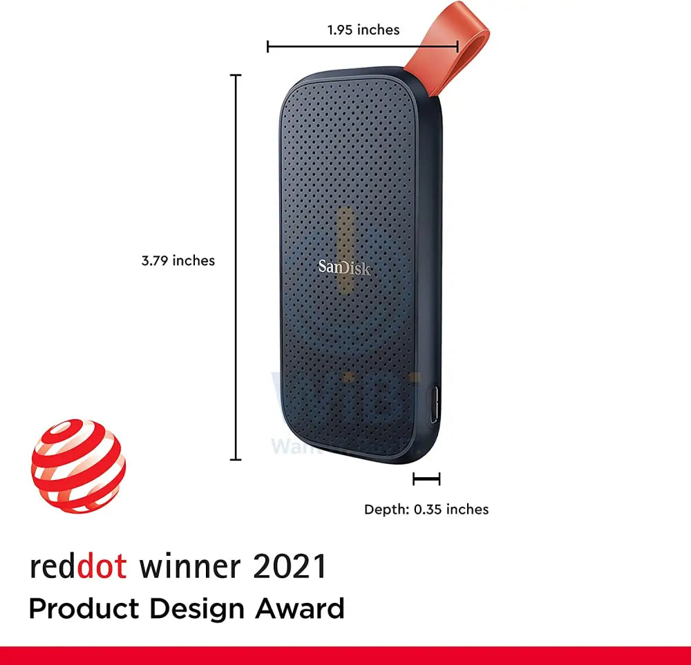 Sandisk Portable SSD 1TB up to 520MB/S Read speed USB 3.2 Gen 2 – Black Storage > USB Solid State Drive