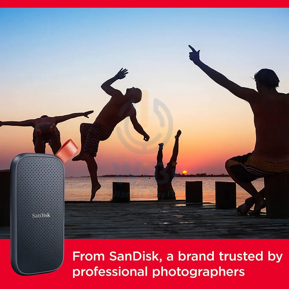 Sandisk Portable SSD 1TB up to 520MB/S Read speed USB 3.2 Gen 2 – Black Storage > USB Solid State Drive