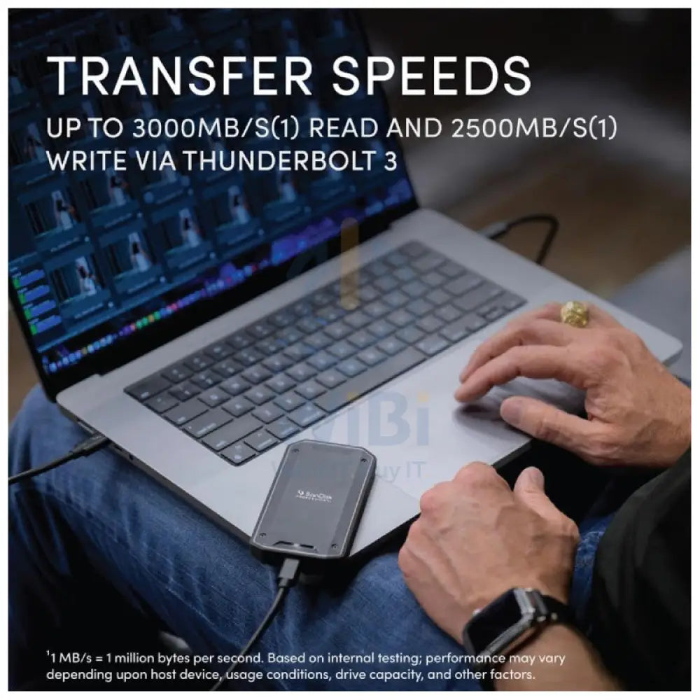 SanDisk Professional Pro-G40 Portable SSD - 1TB / Up to 3000 MB/s / USB-C / External SSD (Solid State Drive) Storage >