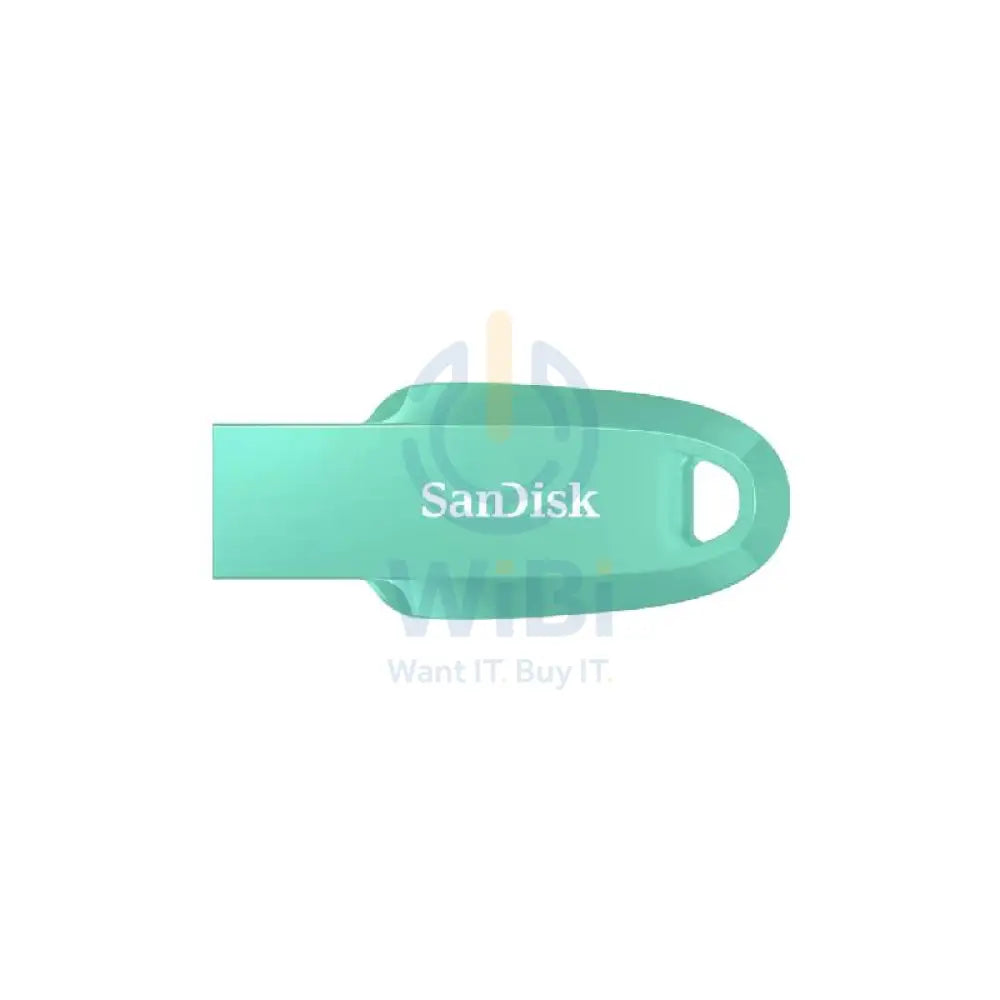 SanDisk Ultra Curve USB Flash Drive - 128GB / USB 3.0 / Up to 100MB/s / Mint Storage > USB Flash Drive