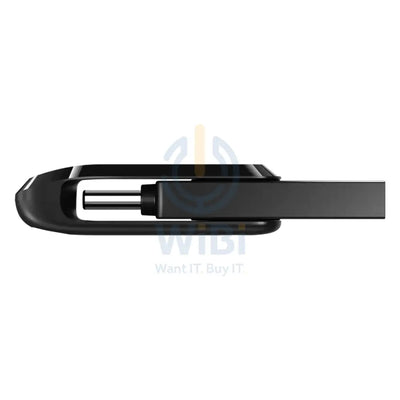 SanDisk Ultra Dual Drive Go Flash Drive - 256GB / Up to 400 MB/s / USB 3.2 Gen 1 / Type-C / Black Storage > USB Flash