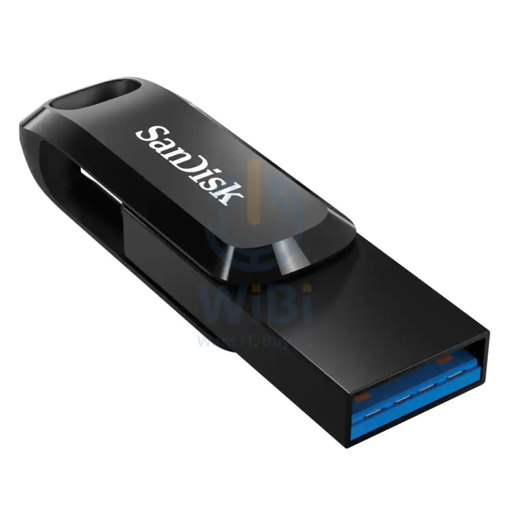 SanDisk Ultra Dual Drive Go Flash Drive - 32GB / Up to 150 MB/s / USB 3.2 Gen 1 / Type-C / Black Storage > USB Flash
