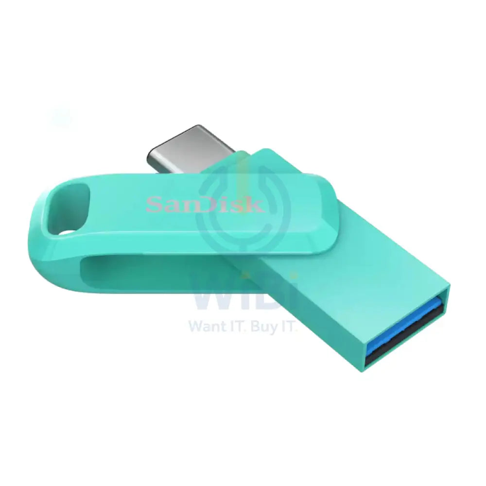 SanDisk Ultra Dual Drive Go USB Type-C - 256GB / Up to 150 MB/s / USB 3.2 Gen 1 / USB-C / Mint Storage > USB Flash Drive