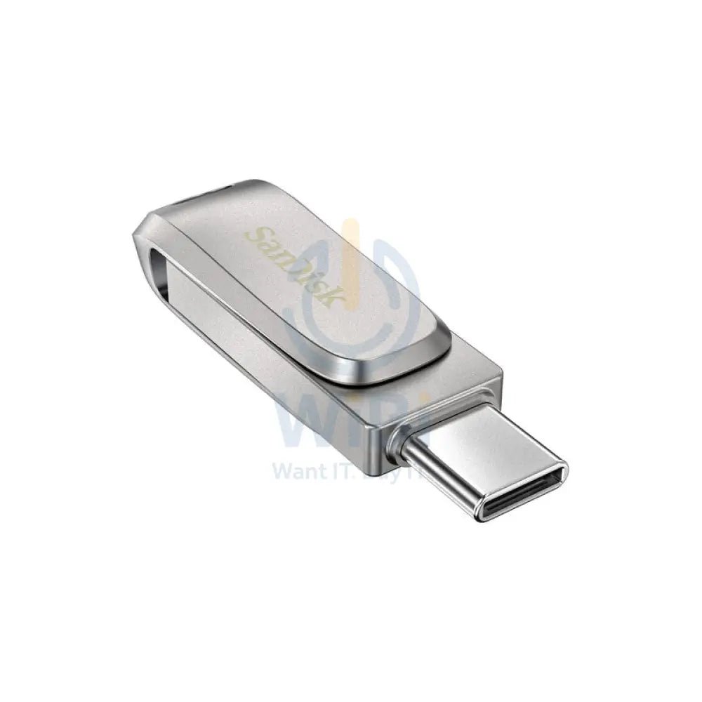 SanDisk Ultra Dual Drive Luxe - 256GB / Up to 400 MB/s / USB 3.2 Gen 1 / Type-C / Silver Storage > USB Flash Drive