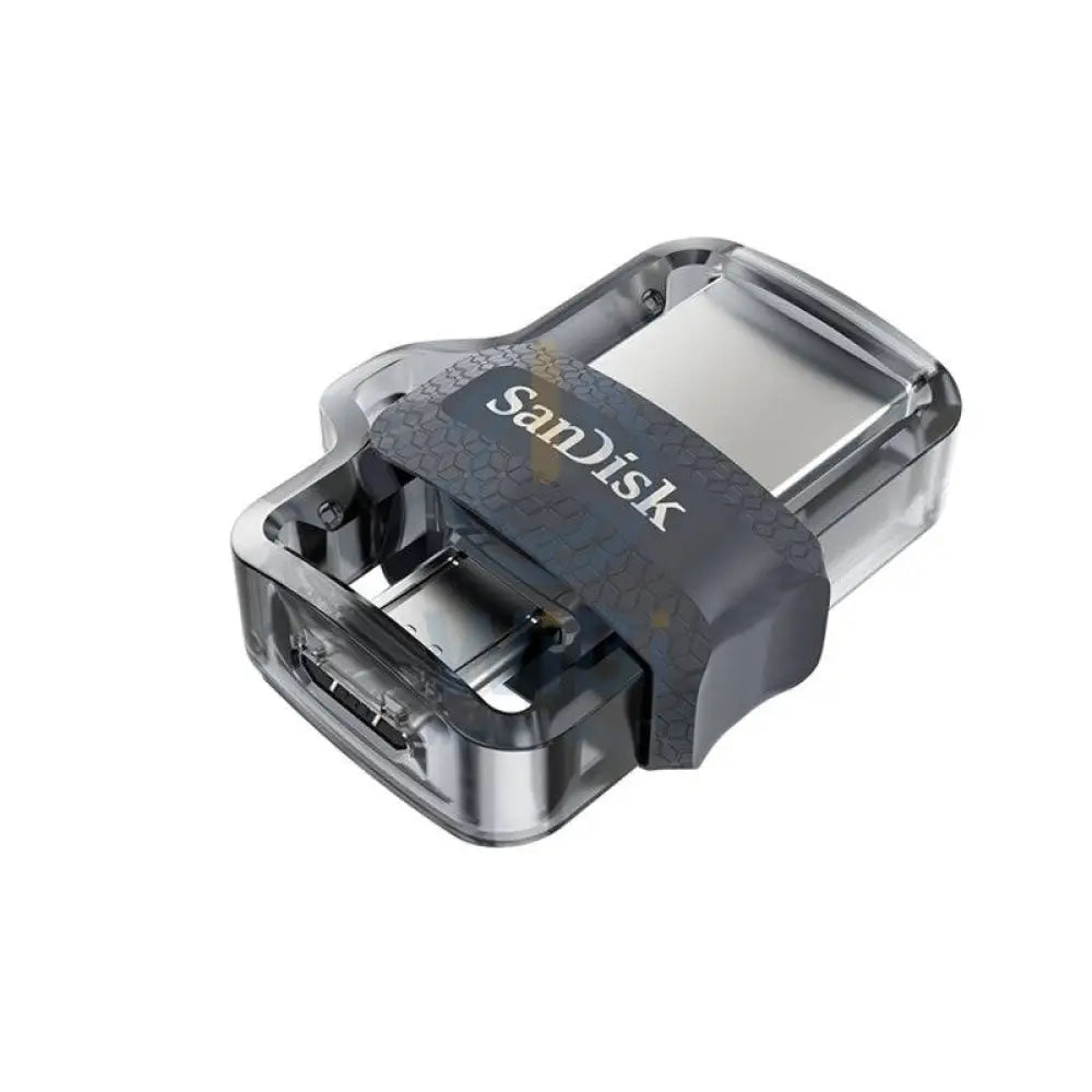 SanDisk Ultra Dual Drive m3.0 - 16GB / Up to 130 MB/s / USB 3.0 / Micro-USB / Black and Silver Storage > USB Flash Drive