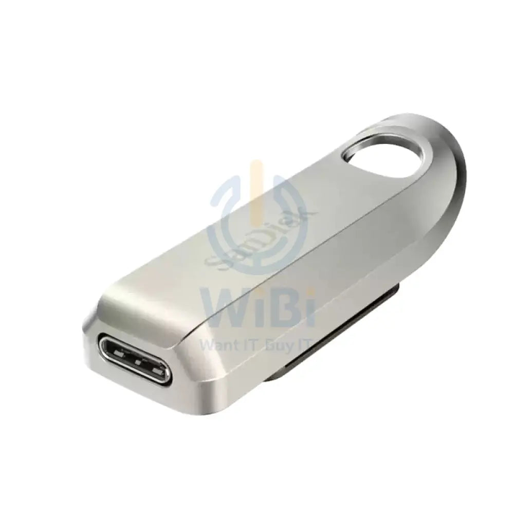 SanDisk Ultra Luxe USB Type-C Flash Drive - 128GB / Up to 400 MB/s / USB-C / USB 3.2 Gen 1 / Silver Storage > USB Flash