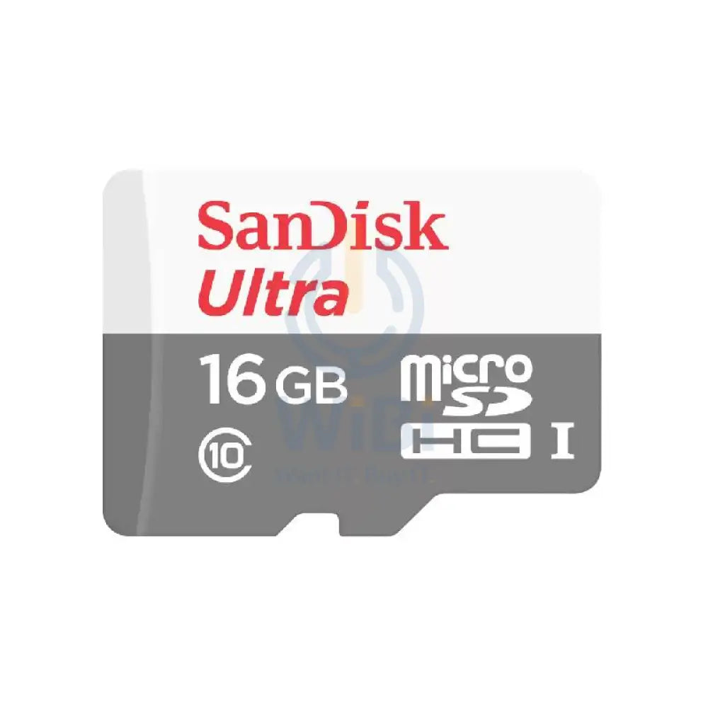 SanDisk Ultra Micro SD Card - 16GB / MicroSDHC / Up to 80MB/S Storage > Memory Cards