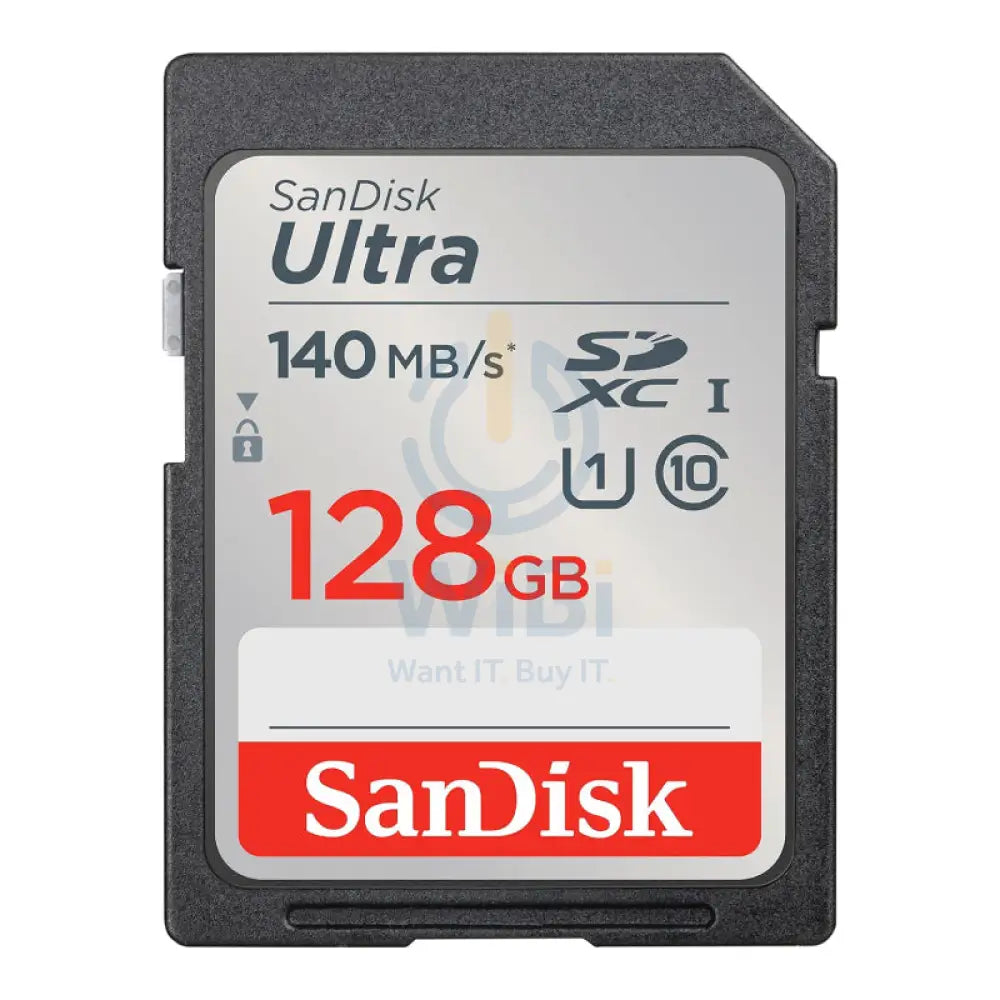 SanDisk Ultra SDHC/SDXC UHS-I Card - 128GB / Up to 140 MB/s Storage > Memory Cards