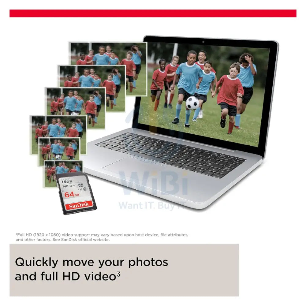 SanDisk Ultra SDHC/SDXC UHS-I Card - 64GB / Up to 140 MB/s Storage > Memory Cards
