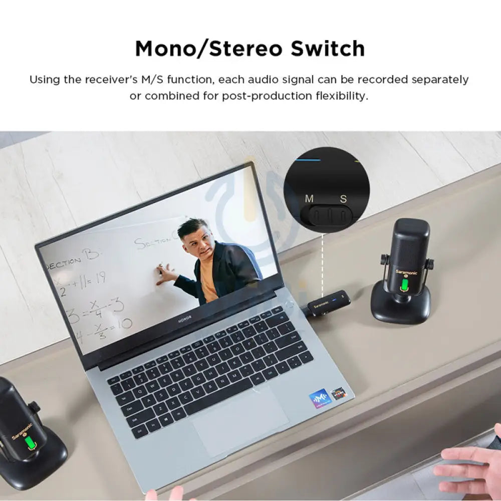 Saramonic 2.4GHz Wireless USB Table Microphone SR-MV2000W Accessories > Audio > Microphone