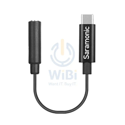 Saramonic 3.5mm Female TRS to Type-C Adapter Cable - Black Accessories > Cables & Converters > Cables