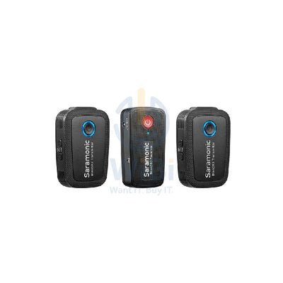 Saramonic BLINK 500 B2 Ultracompact 2-Person Wireless Clip-On Mic System With Lavaliers & Dual Receiver - Black
