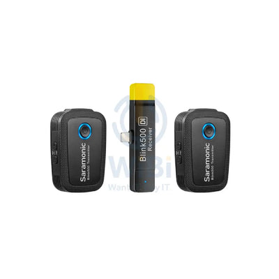 Saramonic BLINK 500 B4 2-Person Wireless Clip-On Mic System With Lavalier & Lightning Receiver For iPhone & iPad