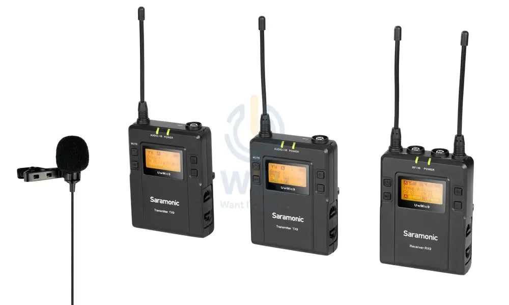 Saramonic Dual Channel UHF Wireless Microphone Kit UwMic9 Kit2 Accessories > Audio > Microphone