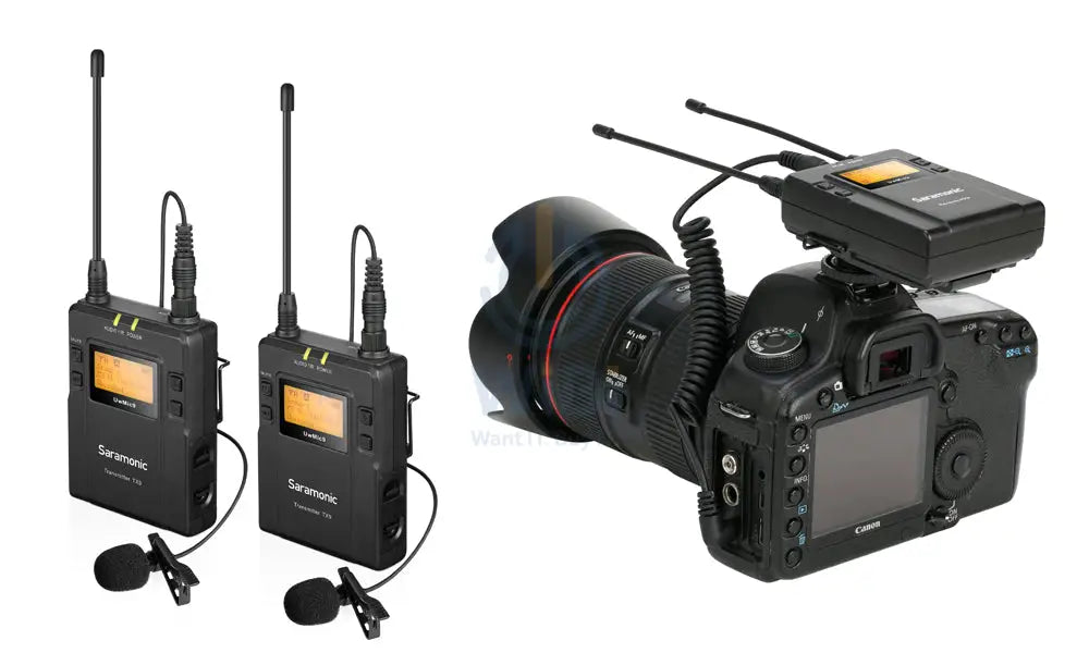 Saramonic Dual Channel UHF Wireless Microphone Kit UwMic9 Kit2 Accessories > Audio > Microphone
